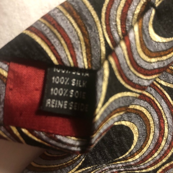 De Santis silk tie unique design 4” made in Italy - Picture 5 of 8